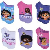 Wholesale - 6pk ENCANTO MAGIC AWAITS NS SOCKS SIZE 4-6, UPC: 193159243791